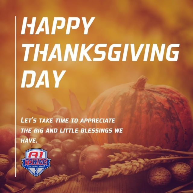 This Thanksgiving, we're thankful for all the amazing customers who trust us to get them back on the road safely. 🦃
