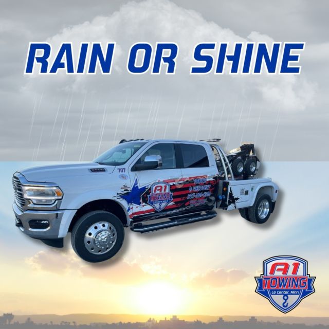 Your trusted towing partner, rain or shine! ☔☀️