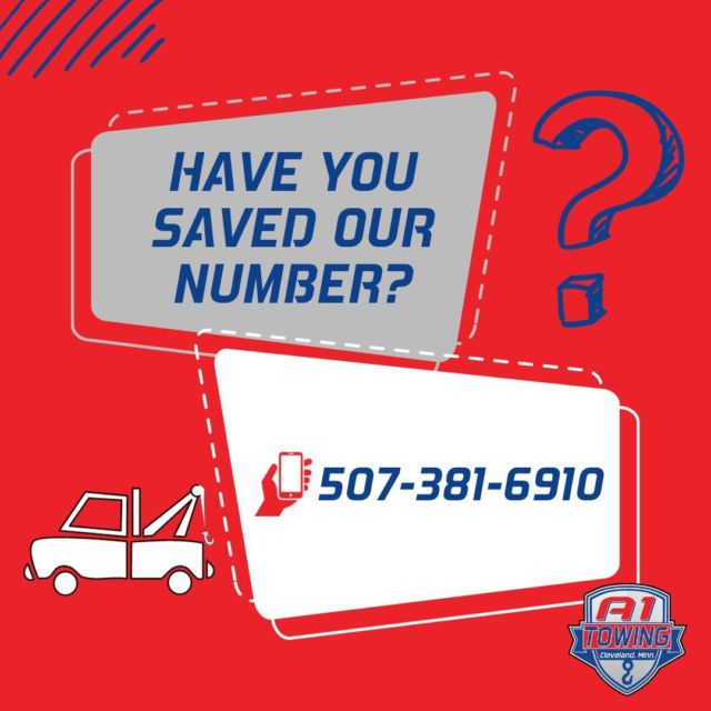 📞 Have you saved our number yet? You never know when you'll need a tow! 🚗